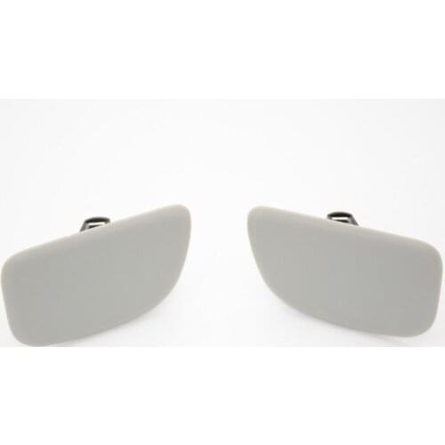 1Pair Car Front Bumper Headlight Washer Nozzle Cover Caps for SUBARU Forester 2004-2007