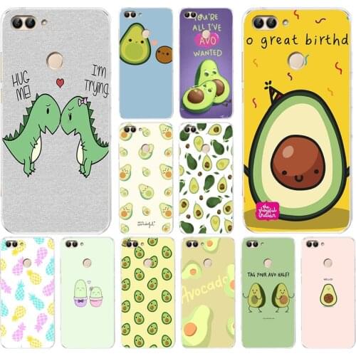 12AS Avocado Aesthetic Soft Silicone Tpu Cover phone Case for huawei y5 y6 Prime 2018 y6 y7 2019 P Smart 2018 2019 Nova 2i 3i 3