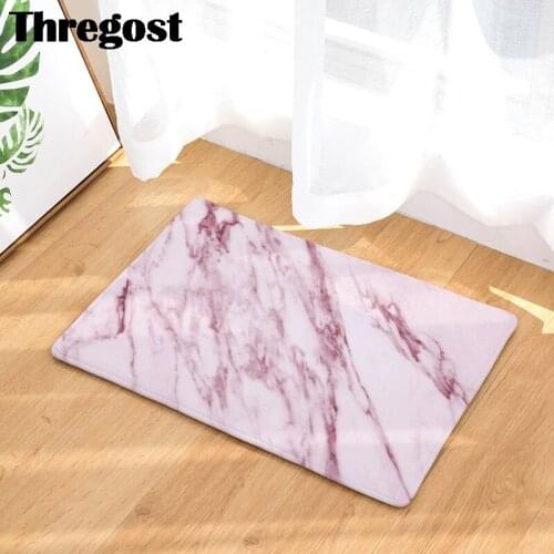 3D Carpet Microfiber Door Mat Welcome Carpet Flannel Soft Absorbent Doormat Marble Printed Home Living Room Rugs Indoor Mats