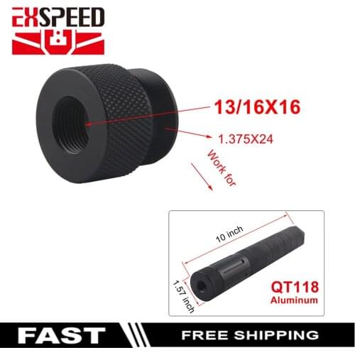 13/16X16 female aluminum 1.375X24 male threaded adapter for QT118 mst solvent traps Napa 4003 WIX 24003