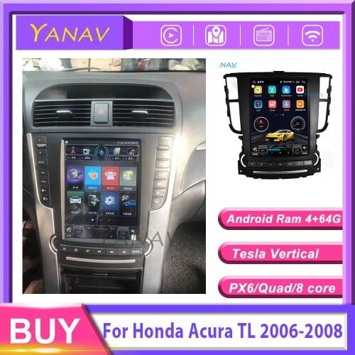 Car GPS navigation Android car radio for-Honda-acura TL 2006-2018 car stereo vertical screen car multimedia audio video player