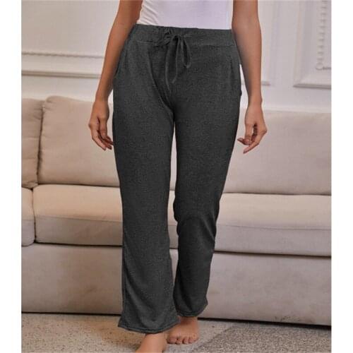 Cotton Pants Women Style Fashion Wide Leg Pants Casual Palazzo Pants Straight Trousers Women high waist