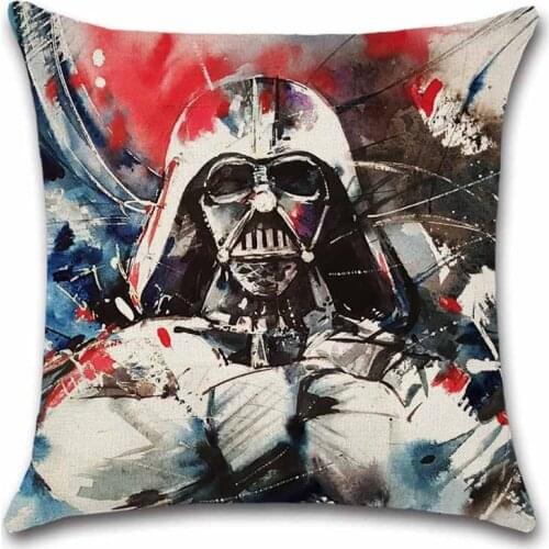 Cartoon Polyester Linen Cushion cover Cartoon Party Pillow case sofa Chair Decorative for home Kids boy Bedroom friend gift
