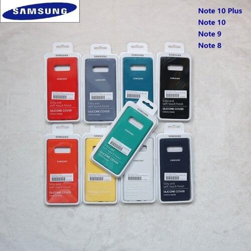 Samsung Galaxy Note 10 Plus Case Silky Soft-touch Liquid Silicone Original Style Shell Cover for Galaxy Note 8 9 Full Protective