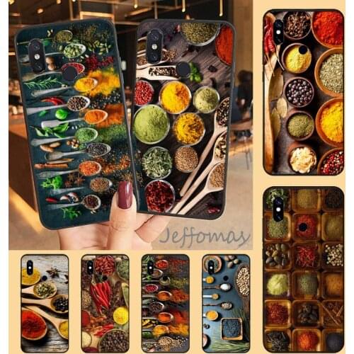 Spices Seasoning Chef Cooking Phone Case For Xiaomi Redmi note 7 8 9 t max3 s 10 pro lite coque shell cover funda