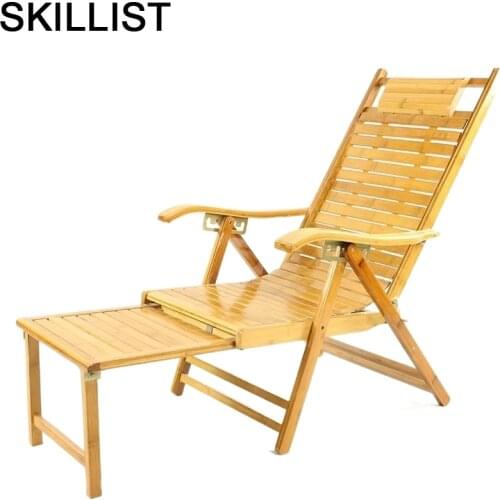 Divano Chaise Modern Armchair Relax Folding Bed Bamboo Sillon Reclinable Sillones Moderno Para Sala Cama Plegable Recliner Chair
