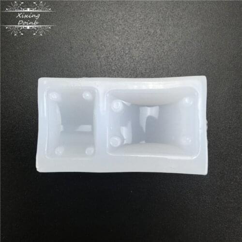 DIY Button Necklace Pendant silicone mold water drop square oval resin mold