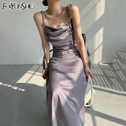 Розовые летние платья FORYUNSHES China At AliExpress