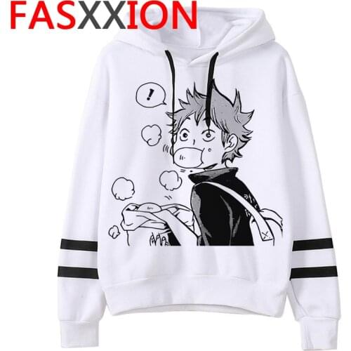 Kawaii Oya Oya Oya Haikyuu Anime Hoodies Men Karasuno Volleyball Graphic Streetwear Harajuku Cartoon Hip Hop Sweatshirts Male