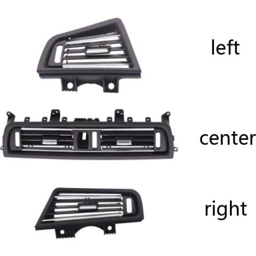 LHD Front Row Wind Left Center Right Air Conditioning Vent Grill Outlet Panel with Chrome Plate for BMW 5 Series F18 Bmw F10