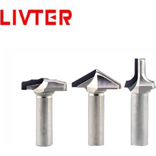 LIVTER free shipping 3pcs woodworking trimming knife / cnc surface milling cutter diamond router bits for door cabinet