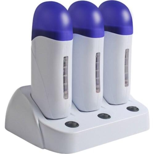 Multifunction Hot Wax Depilatory Roller Painless Hair Removal Heater Cartridge Warmer Epilator Machine for Men and W Retailsale