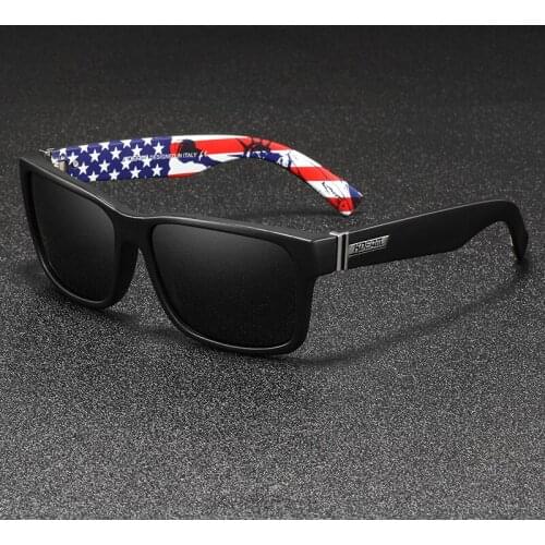 Kdeam High Quality Mens Sunglasses Polarized Mirror lens USA Flag Sun Glasses for women Outdoor Sports Driving Eyewear