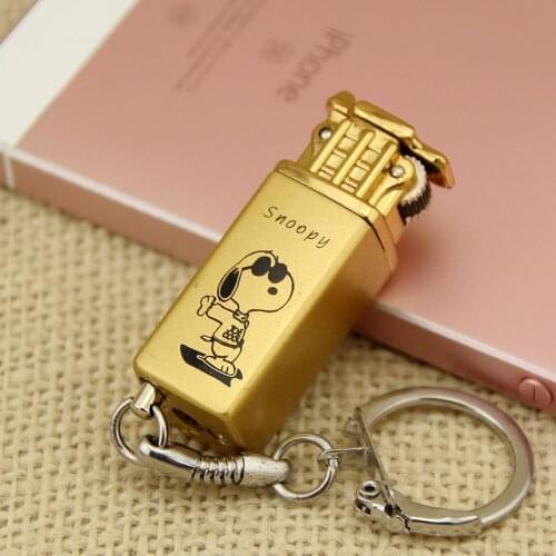 Inflatable Lighter Super Mini Pendant Grinding Wheel Open Flame Lighter Key Pendant Smoking Accessories Tobacco Accessories