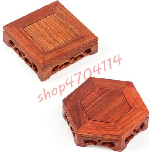 Natural African rosewood, solid wood base, exquisite handicraft, decorative shelf
