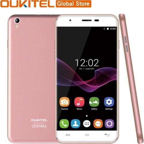 In Stock Original Oukitel U7 Max 3G WCDMA Mobile Phone 5.5"HD Android 6.0 MTK6580A Quad Core 1GB RAM 8GB ROM 8MP Dual SIM