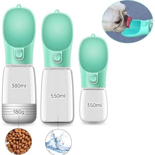 Pet Dog Water Bottle Feeder Bowl Portable Dog Water Food Container Pets Outdoor Travel Drinking Bowls Water Dispenser For Dogs