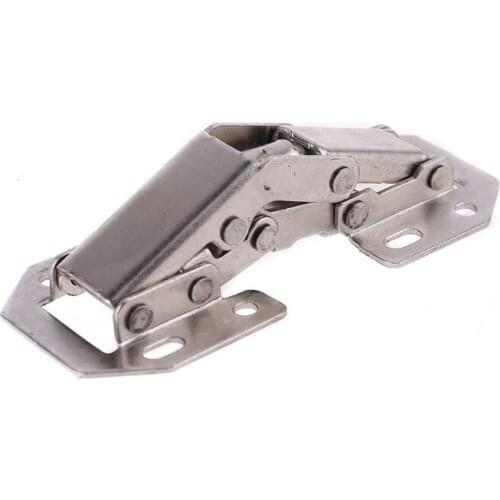 90 Degree 3" Cabinet Hinges No-Drilling Bridge Shaped Spring Door Hinge For Cupboard Furniture With Screws