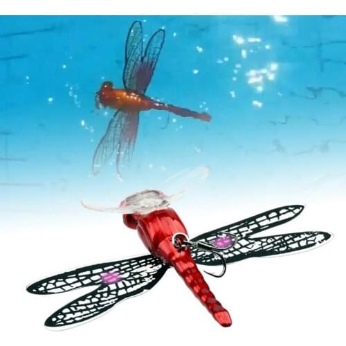 7.5cm/6.2g Dragonfly Artificial Trolling Hard Lure Fishing Lure Water Surface Fly Crawling Bionic Bait for Angling Bionic Bait