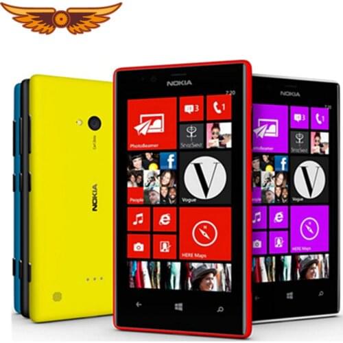 Unlocked 720 Nokia Lumia 720 Windows Phone 8 Dual-core 1.0 GHz Camera 6.7MP ROM 8GB 4.3" IPS Capacitive 3G Mobile Phone