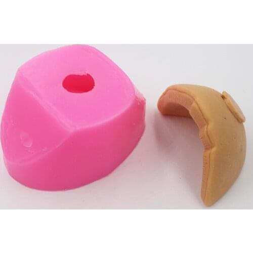 Silicone Soap Mold shape Coconut Shell Mould Craft Art Silicone 3D Soap Mold Craft Molds DIY Handmade Candle Molds S589