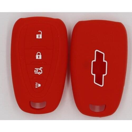 Silicone Car Key Cover Case Shell Holder fob for Chevrolet Cruze AVEO SAIL TRAX MALIBU CAPTIVA 4 Buttons
