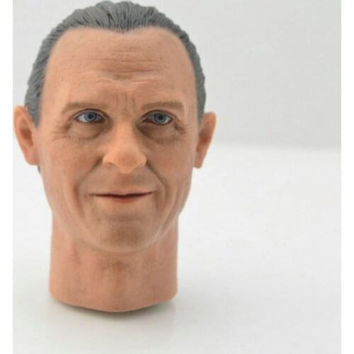1/6 Scale Hannibal The Silence of the Lambs Anthony Hopkins Older Version Head Sculpt Headplay for 12" Action Figure Body