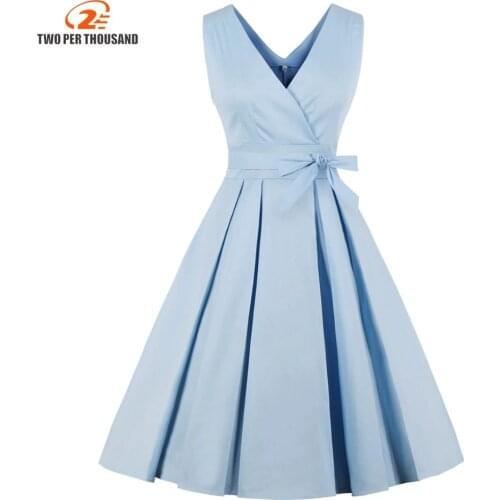 Голубые летние платья Two Per Thousand China At AliExpress