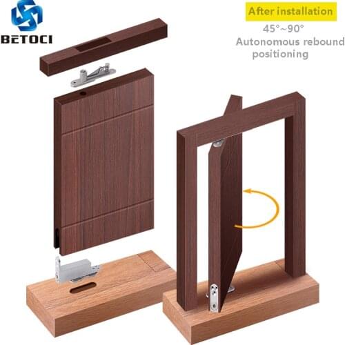 BETOCI Stainless steel heavy rotary door shaft buffering adjustment autistic pivot positioning can be rotated 90 degrees