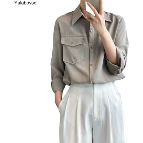 Yalabovso Gray Blouses
