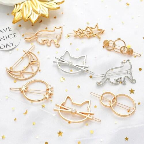 Japanese and Korean girl heart hairpin soft cute wild headdress cute animal bangs clip side clip