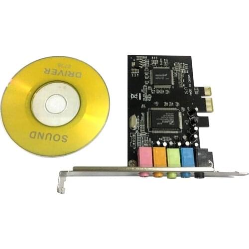 PCI-E PCI Express 6 Channel 5.1 CMI8738 Audio Sound Card PC Computer Compatible For Windows Ordinary Sound Card Extension Card