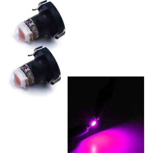 100Pcs Purple T3 Wedge 1210 1 Smd 1 LED 12V For Car Instrument Light Dash Climate Gauge Lights Heater Control Bulbs Lamp Light