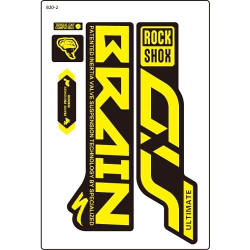 2020 ROCK SHOX SID BRAIN Fork Sticker epic Front Fork Sticker Bike Sticker Cycling Decal