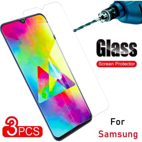 3PCS Screen Film Glass For Samsung A20s A31 A40 A50S Screen Protector on For Samsung M01 M20 Premium Safety Glass