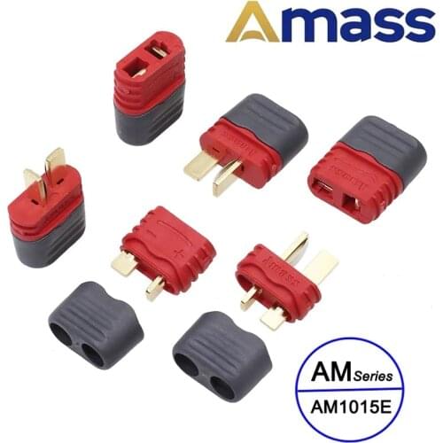 5/10/20 Pairs Amass AM-1015E T-plug Battery Connector Set Male Female for FPV LiPo Battery RC model