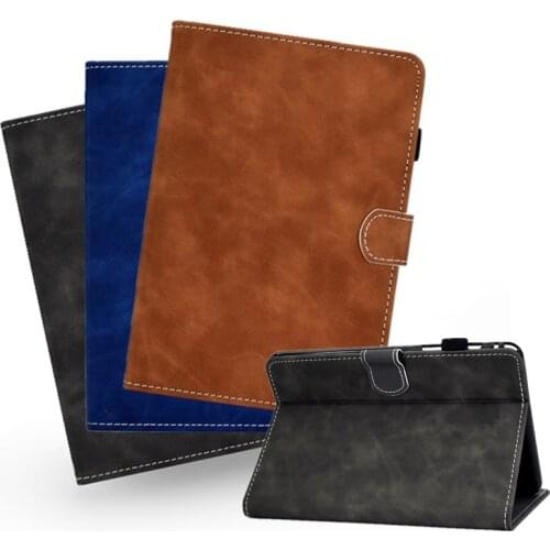 Case for Samsung Galaxy Tab A 2019 SM-T510 SM-T515 T510 T515 Tablet Solid Retro wallet cover case for Tab 10,1 "2019 tablet sase