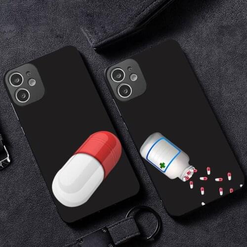 Medical drug Pill Capsule Phone Case for iPhone 12 11 mini pro XS MAX XR 8 7 6 6S Plus X 5S SE 2020