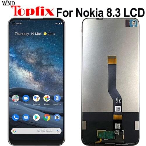 Black 6.18" Original LCD Display For Nokia 8.3 LCD 5G Touch Screen Digitizer Assembly Replacement parts For Nokia 8.3 LCD Screen