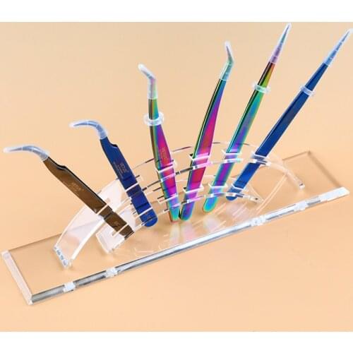 Tweezers Storage Holder Eyelash Extension Eyebrow Tweezers Scissor Storage Rack Acrylic Holder Stand Beauty Makeup Tools