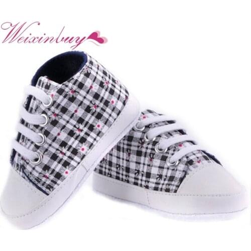 Infant First Walker Toddler Newborn Baby Boys Girls Soft Sole Crib Casual Shoes Sneaker 0-18M