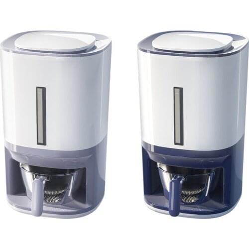 Plastic Rice Storage Container for Grains Dry Food Flour Cereal Nuts 12kg Capacity