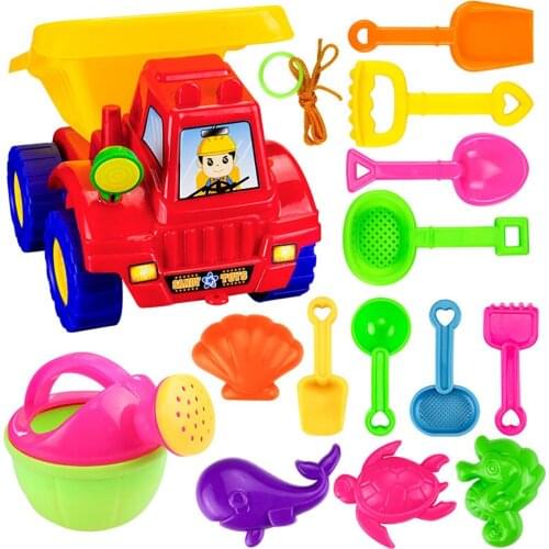 Beach Toys for Kids Baby Beach Game Toy Children Sandbox Set Kit Summer Toys for Beach Play Sand Water Play Cart