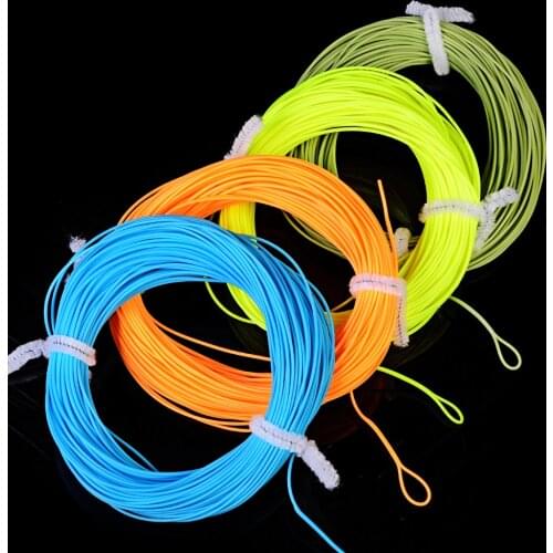 Fly Fishing Line 100FT/30.5M Weight Forward Floating Line 2 Loops 2F/3F/4F/5F/6F/7F/8F Fishing Line For Trout Fly Fishing Tackle