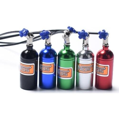 Top Metal Simulated NOS Nitrogen Bottle for 1/10 RC Crawler Car Defender Bronco RC4WD D90 D110 TRX4 Axial Scx10 90046