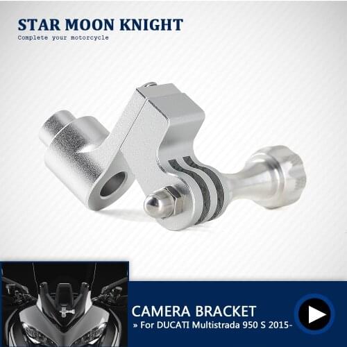 Motorcycle Driving Recorder BikeGP Recorder Holder For GoPro Camera Bracket CamRack For DUCATI Multistrada 950 S 1200 1260