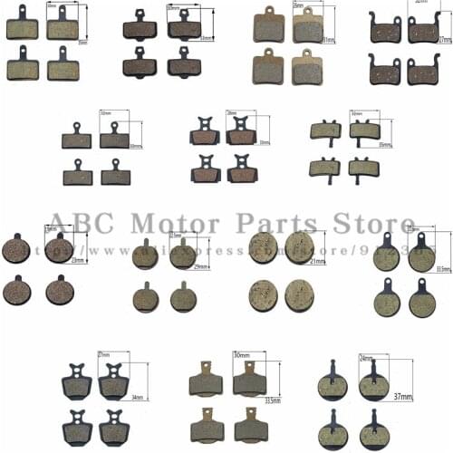 4 pcs MTB bicycle bike cycling disc brake pads semi-metallic brake pad for SHIMANO SRAM AVID HAYES TEKTRO Magura Formula