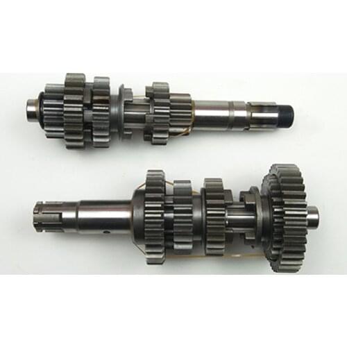 New Motorcycle Fifth Transmission Gear Box Main Countershaft Gear Shaft Kit Fit For Loncin CBT250 Two cylinder engine
