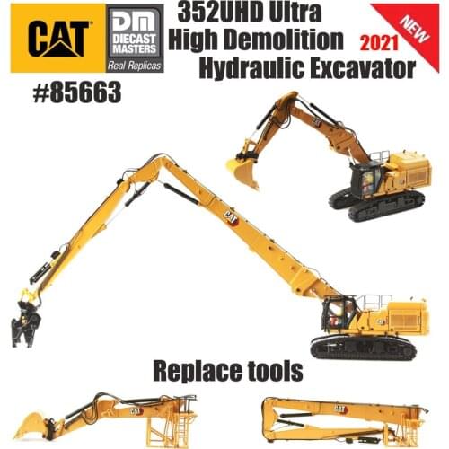 2021 NEW 85663 Caterpillar 1/50 CAT 352UHD Ultra High Demolition Hydraulic Excavator - High Line Series By Diecast Masters gfit