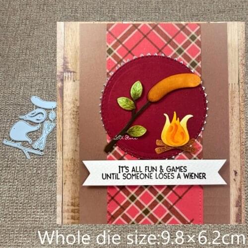 New Design Craft Metal stencil mold Cutting Dies Firewood sausage decoration scrapbook die cuts Album Paper Card Craft Embossing
